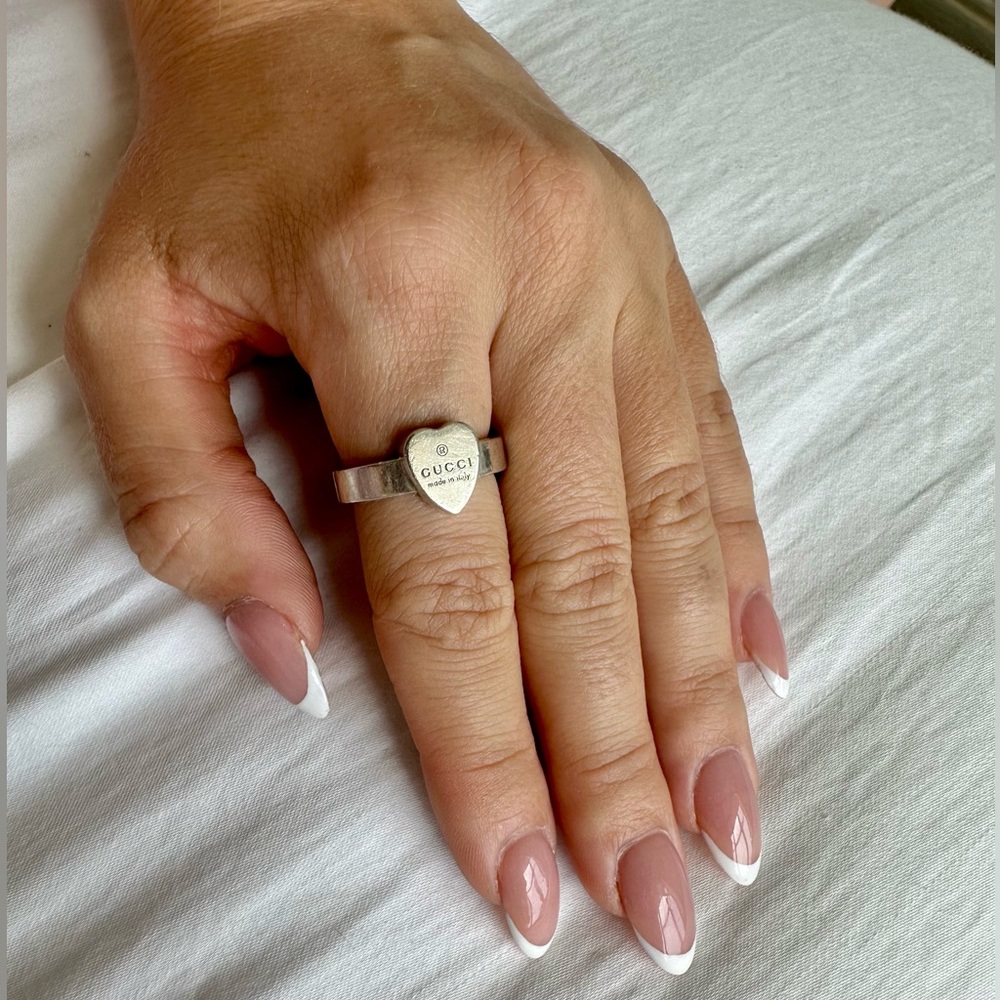 Gucci Trademark Ring with Heart Pendant